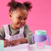 b.box Kubek 360 do nauki picia dla dzieci – kubek treningowy niekapek lilac pop