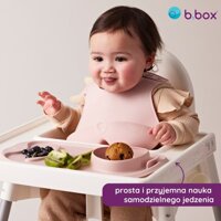 b.box roll + go Zwijana mata BLW do nauki samodzielnego jedzenia dla dzieci błękit