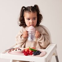 b.box roll + go Zwijana mata BLW do nauki samodzielnego jedzenia dla dzieci różowa
